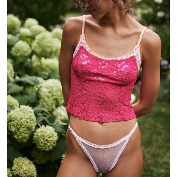 Free People Pink Lace Camisole - Picture 8 of 10